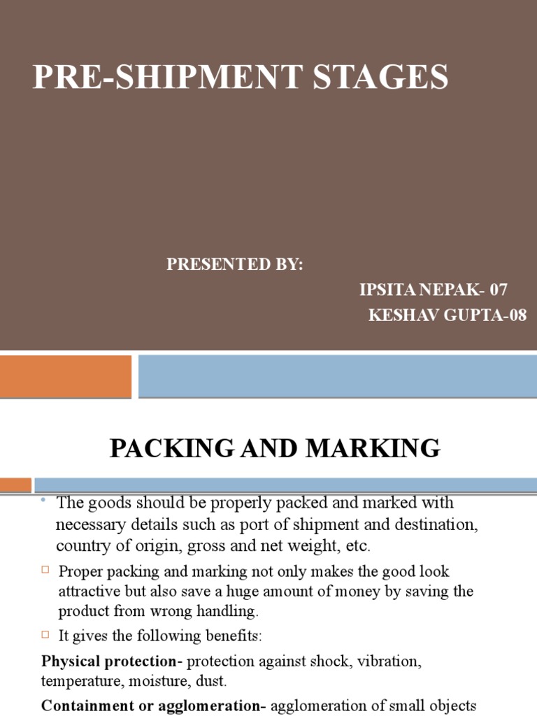 Pre-Shipment Procedures for Exporting Goods | PDF | Trade | Economies
