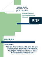 Bedah Buku Analisis Jalur Path Analysis) : Jonathan Sarwono Universitas Komputer Indonesia