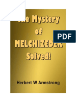 The Mystery of Melchizedek Solved