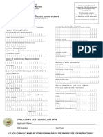 F - Non-Immigrant Application Form Copy