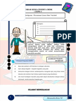 Persamaan Linear Satu Variabel