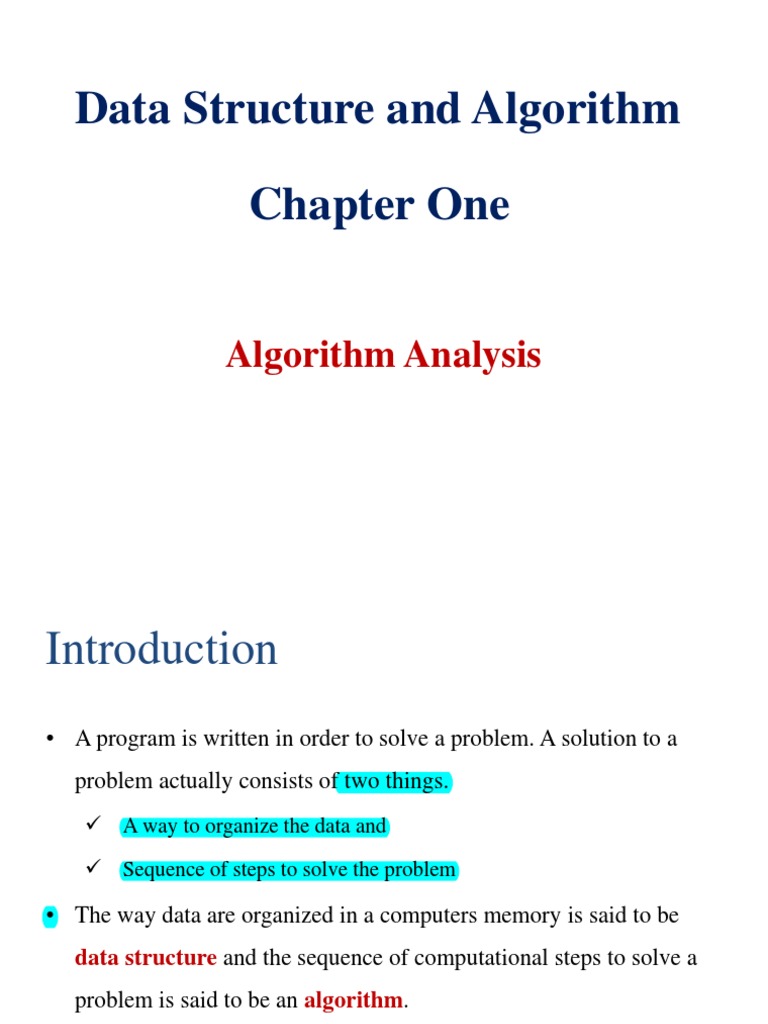 CH1 - Algorithm Analysis | PDF | Time Complexity | Algorithms