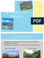 El Clima y Los Paisajes