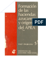 Formación de Las Haciendas Azucareras y Orígenes Del APRA - Peter F. Klarén (1970)