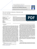 The Role of Salt Fog On Alteration of Dimension Stone