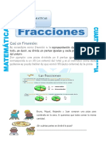 Ficha 5 de Matematicas Las Fracciones