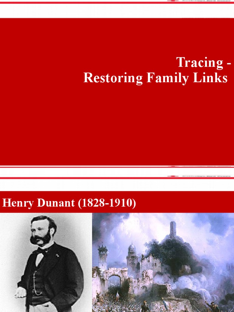Tracing Restoring Family Links | PDF | International Committee Of The ...