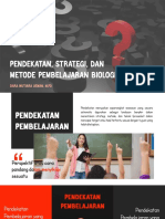 Pendekatan, Strategi, Metode Pembelajaran