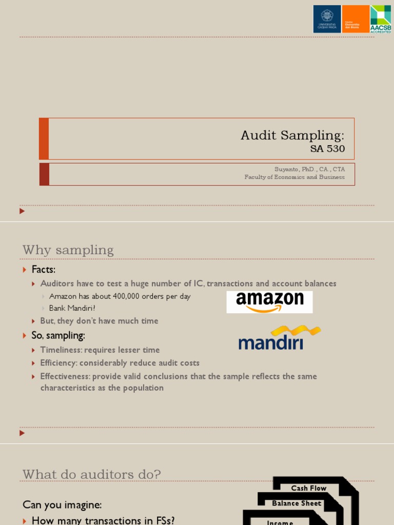 Auditing - Audit Sampling | PDF | Sampling (Statistics) | Sample Size ...
