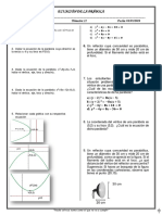 SEC5 U1 Ecuación de La Parábola