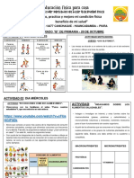 3er Grado B de Primaria 2021 - Ficha de Trabajo Sesión 03 - Educacion Fisica - Semana 29