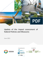 Update of the impact assessment of federal Policies and Measures (2021)