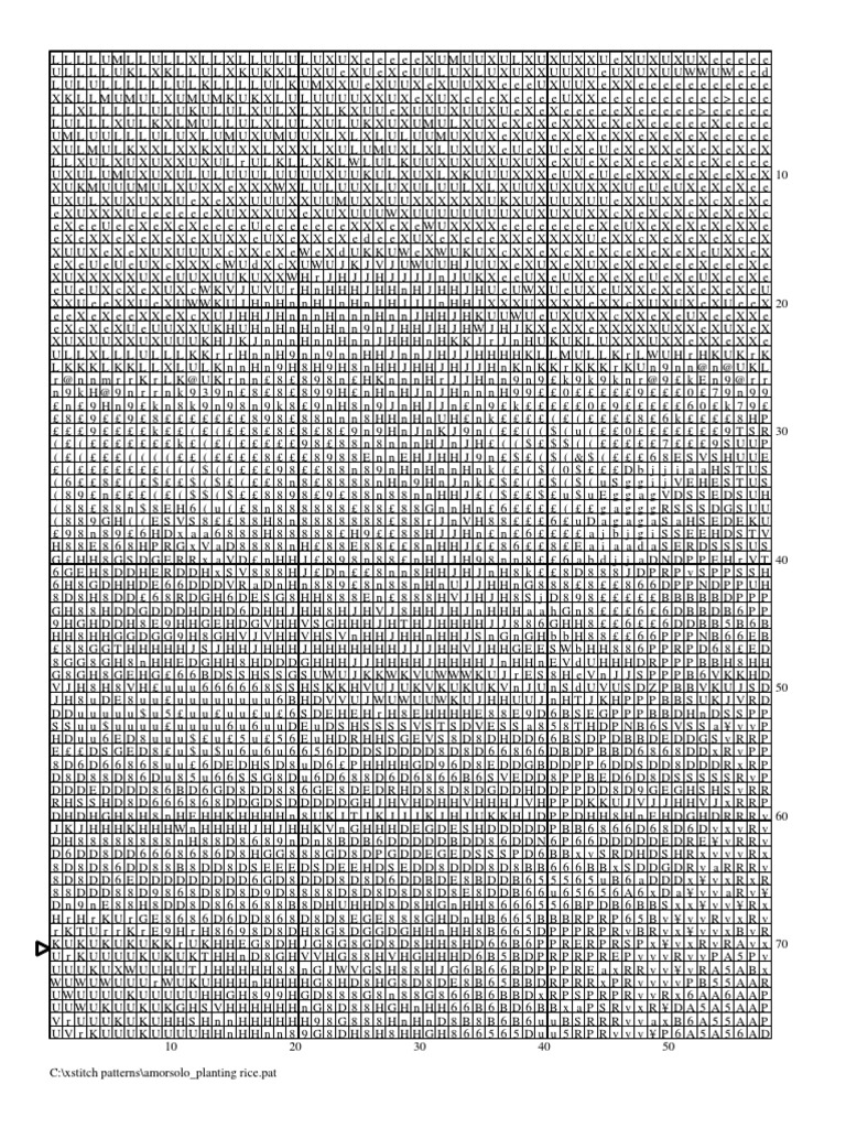 Planting Rice Pattern | PDF | Estudos de Línguas Estrangeiras