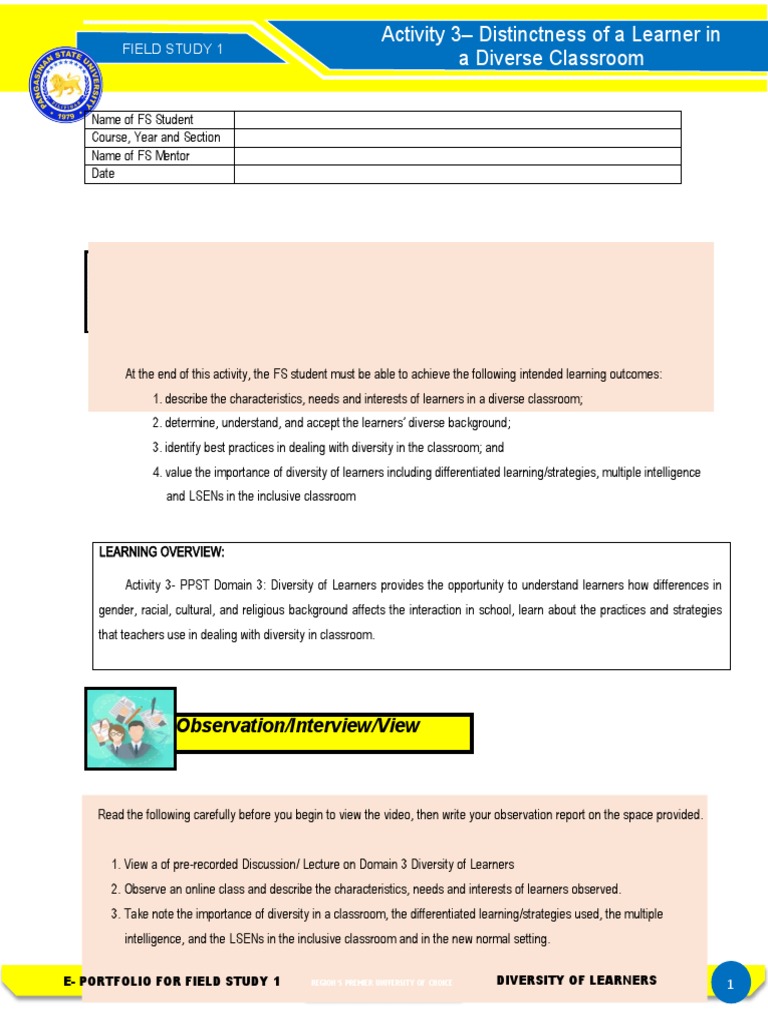 Addressing Diversity in Virtual Classrooms | PDF | Learning | Classroom