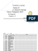 Absen Warag Belajar Kelas 11 B