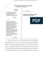 Complaint for Declaratory and Injunctive Relief U.S. District Court District of Colorado Marez Et Al. v. Polis Et Al.