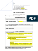 Formato No. 3 Informe de Avance 1