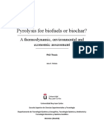 Pyrolysis For Biofuels or Biochar?: A Thermodynamic, Environmental and Economic Assessment