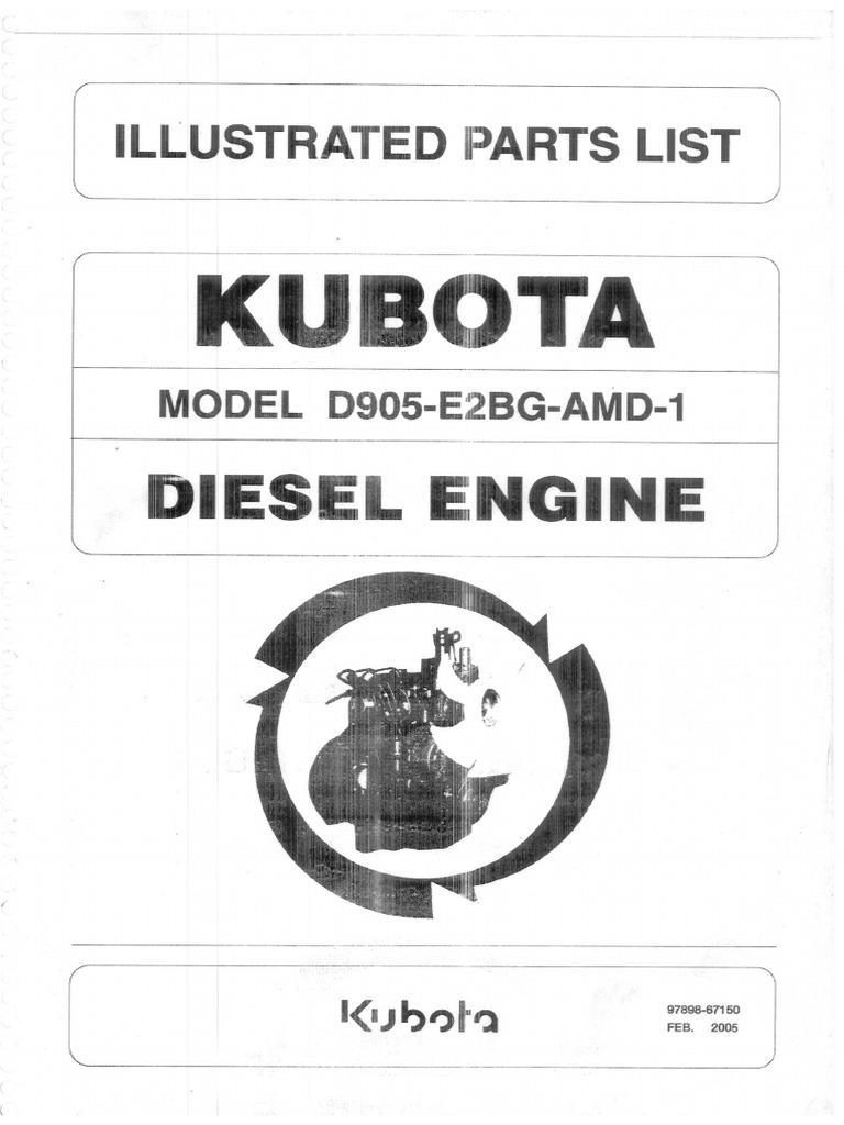 KUBOTA D905 PARTS MANUAL PDF FREE DOWNLOAD intelligence overview