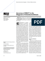 Accuracy of MDCT in The Diagnosis of Choledocholithiasis