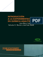 Introduccion A La Experimentacion en Quimica Analitica PDF