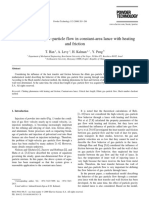 Model For Dilute Gas-Particle Flow in Constant-Area Lance With Heating and Friction