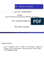 ECE1004 - Signals and Systems: Facilitator: Dr.T.Vigneswaran