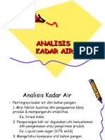 Analisis Kadar Air