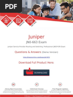 Juniper: JN0-663 Exam