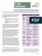 Quantitative and Qualitative Methods