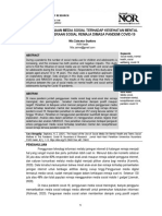 Dampak Penggunaan Media Sosial Terhadap Kesehatan Mental Dan Kesejahteraan Sosial Remaja Di Masa Pandemi Covid-19