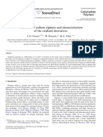 Oxidation and characterization of oxidized sodium alginate derivatives