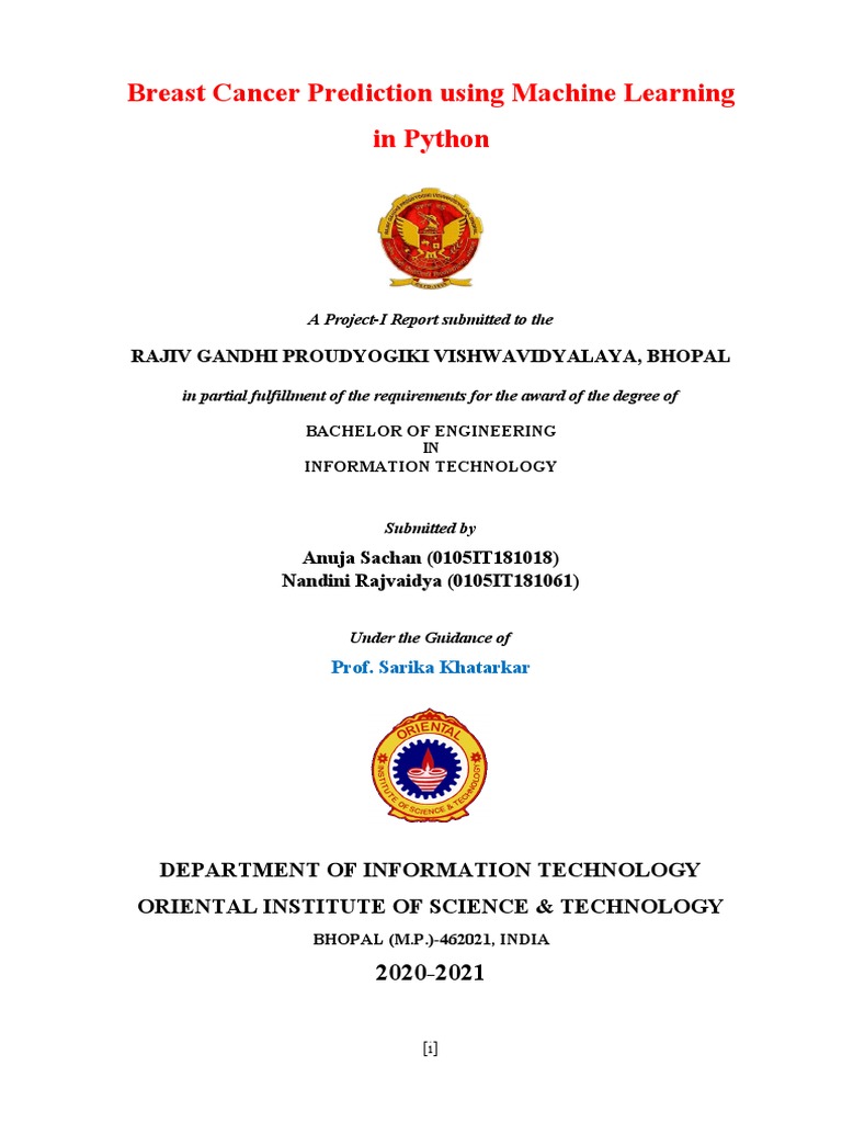 Minor Project Report 18&61 | PDF | Python (Programming Language ...