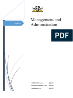 Management and Administration: English III