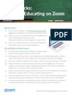 Tips and Tricks for Teachers Educating on Zoom