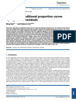 Estimating conditional proportion curves by regression residuals