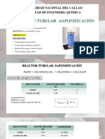 Grupo N°7 - Informe N°2 Reactor Tubular Saponificación