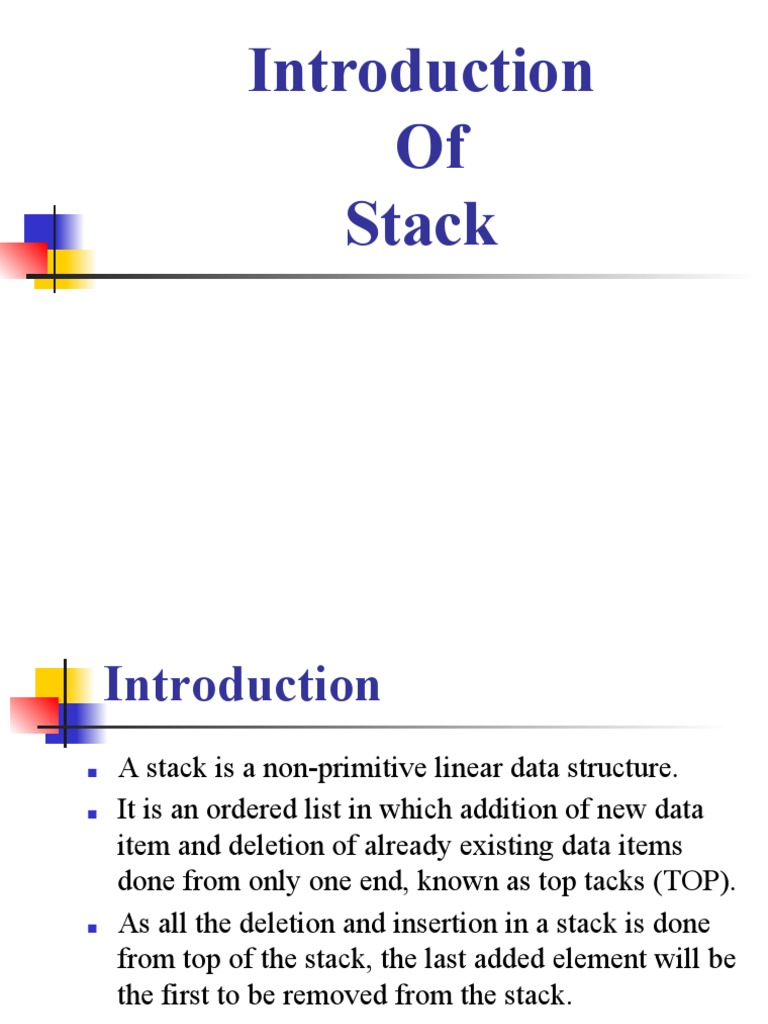 STACK | PDF | Array Data Structure | Computer Engineering