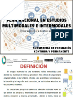 Presentacion y Lanzamiento Del Plan Nacional de Estudios Multimodales