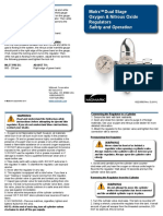 Safety and Operation: Matrx Dual Stage Oxygen & Nitrous Oxide Regulators