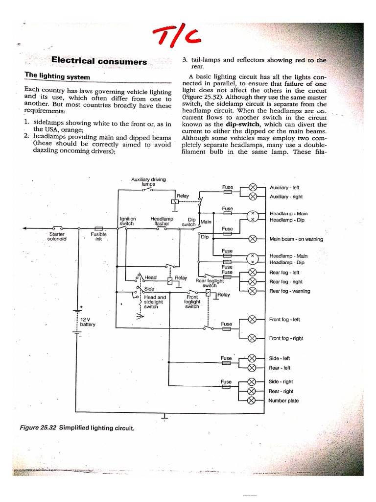 Lighting System Circuit Diagrams PDF
