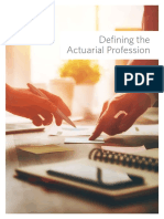 Defining The Actuarial Profession