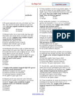Ses Bilgisi Cevapli PDF Test Indir