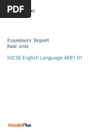 IGCSE English Language Exemplar Answers | PDF