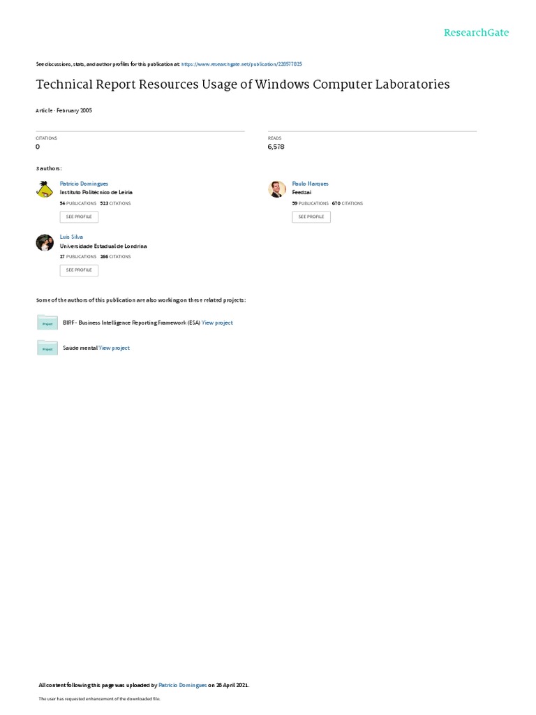 Windows Lab Resource Usage Analysis | PDF | Grid Computing | Computer ...