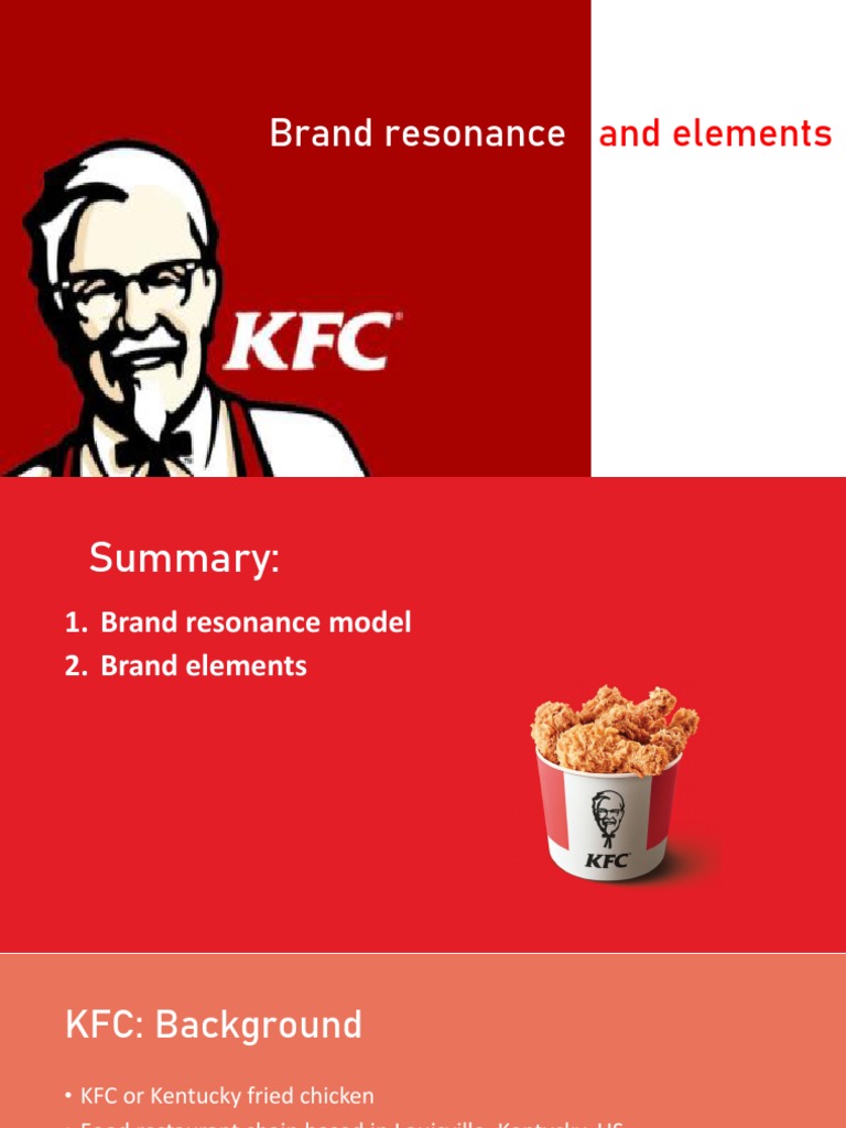 Kfc Brand Resonance And Elements Download Free Pdf Brand Food And