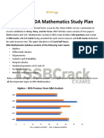 180 Days NDA Mathematics Study Plan: NDA Mathematics Syllabus Consists of The Following Main Topics