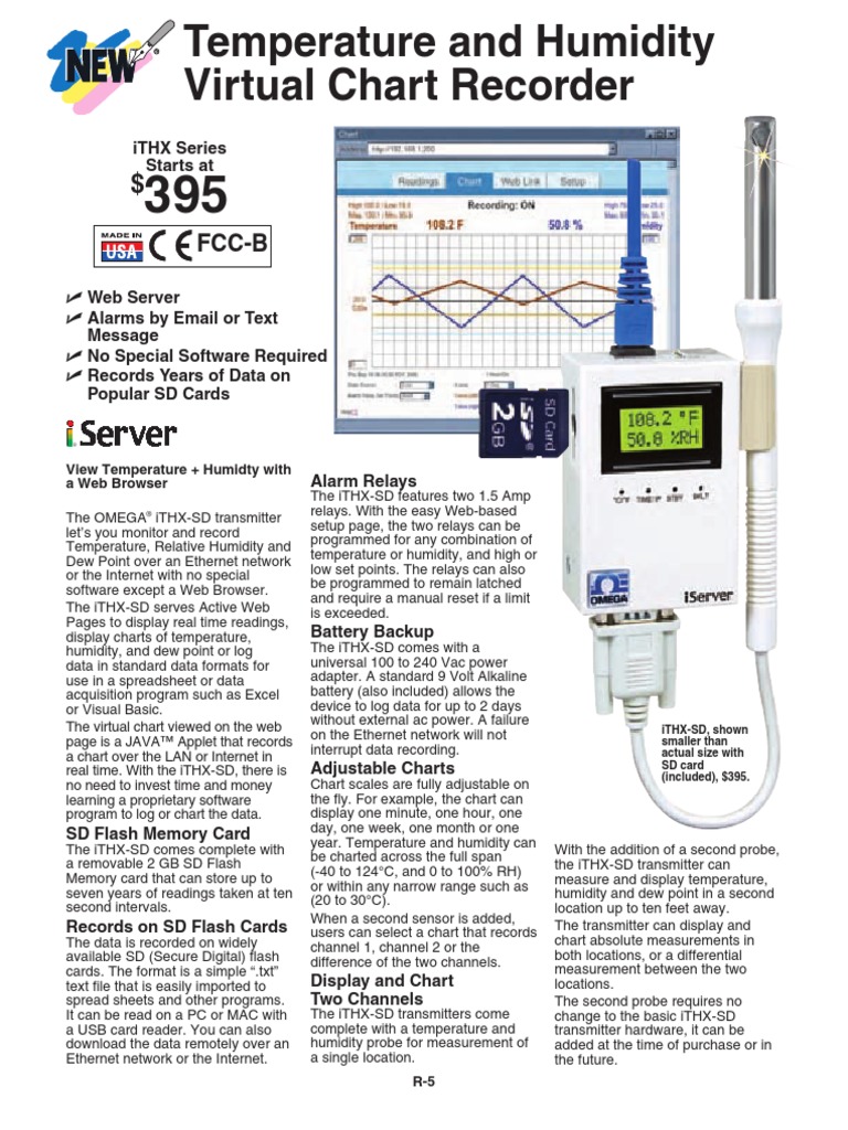 Temperature and Humidity Virtual Chart Recorder FCCB Download Free