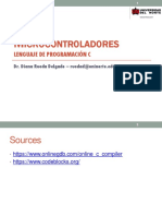 Microcontroladores Lenguaje de Programación C