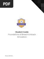 Foundations of Breach & Attack Simulation: Student Guide